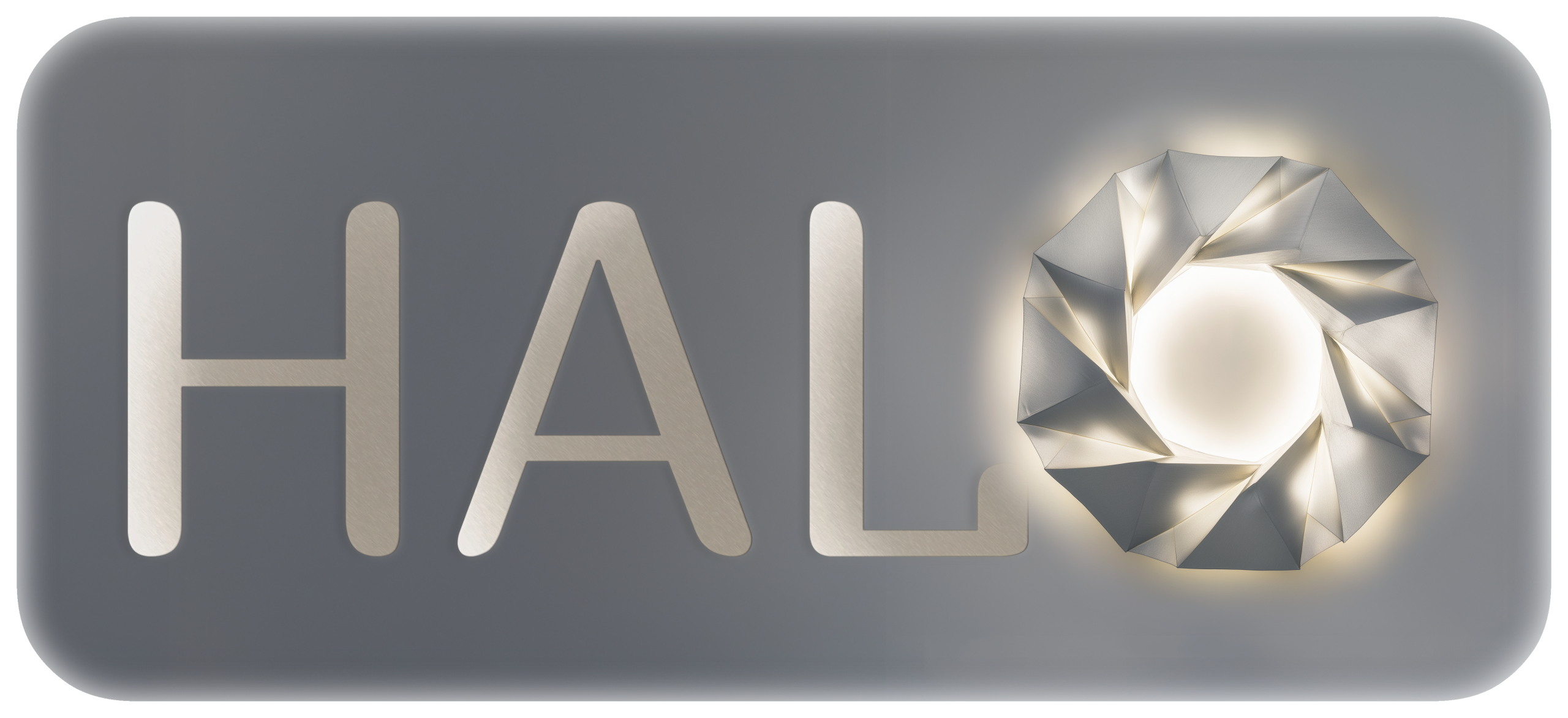 Logo HALO – Créations lumineuses en 3D